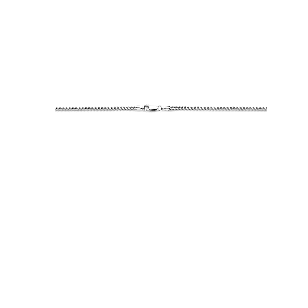 vossestaart 2,8 mm zilver gerhodineerd