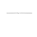 vossestaart 2,8 mm zilver gerhodineerd
