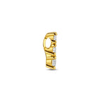 Anhänger Lab Grown Diamant 0,50 ct F VS 12,5 mm 14K Gelbgold