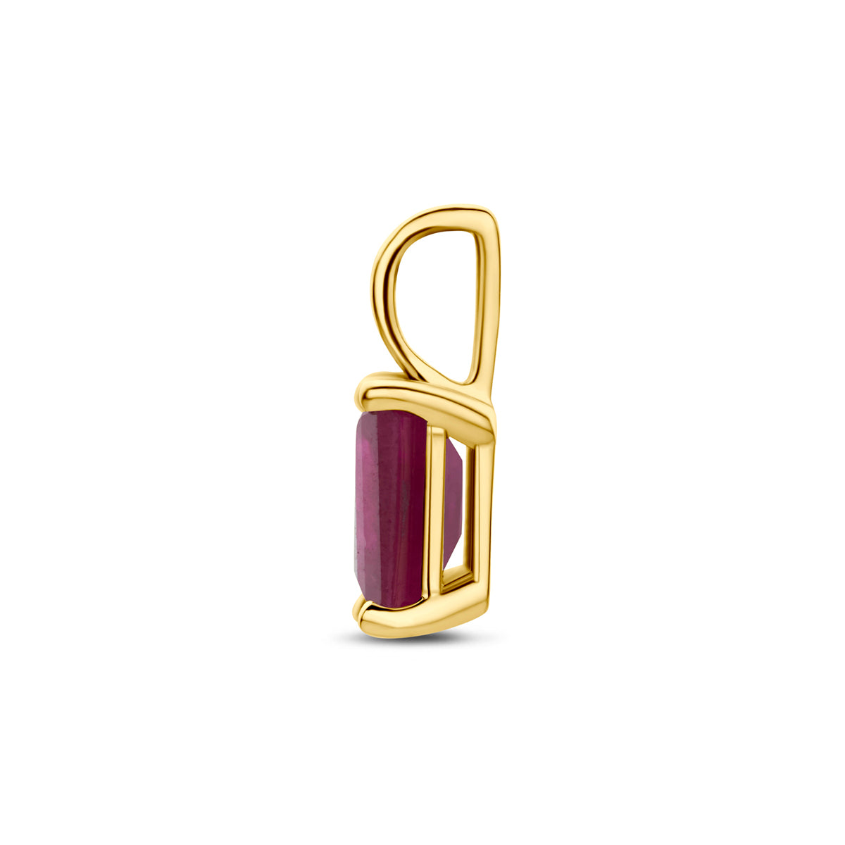 hanger robijn 11 mm 14K geelgoud