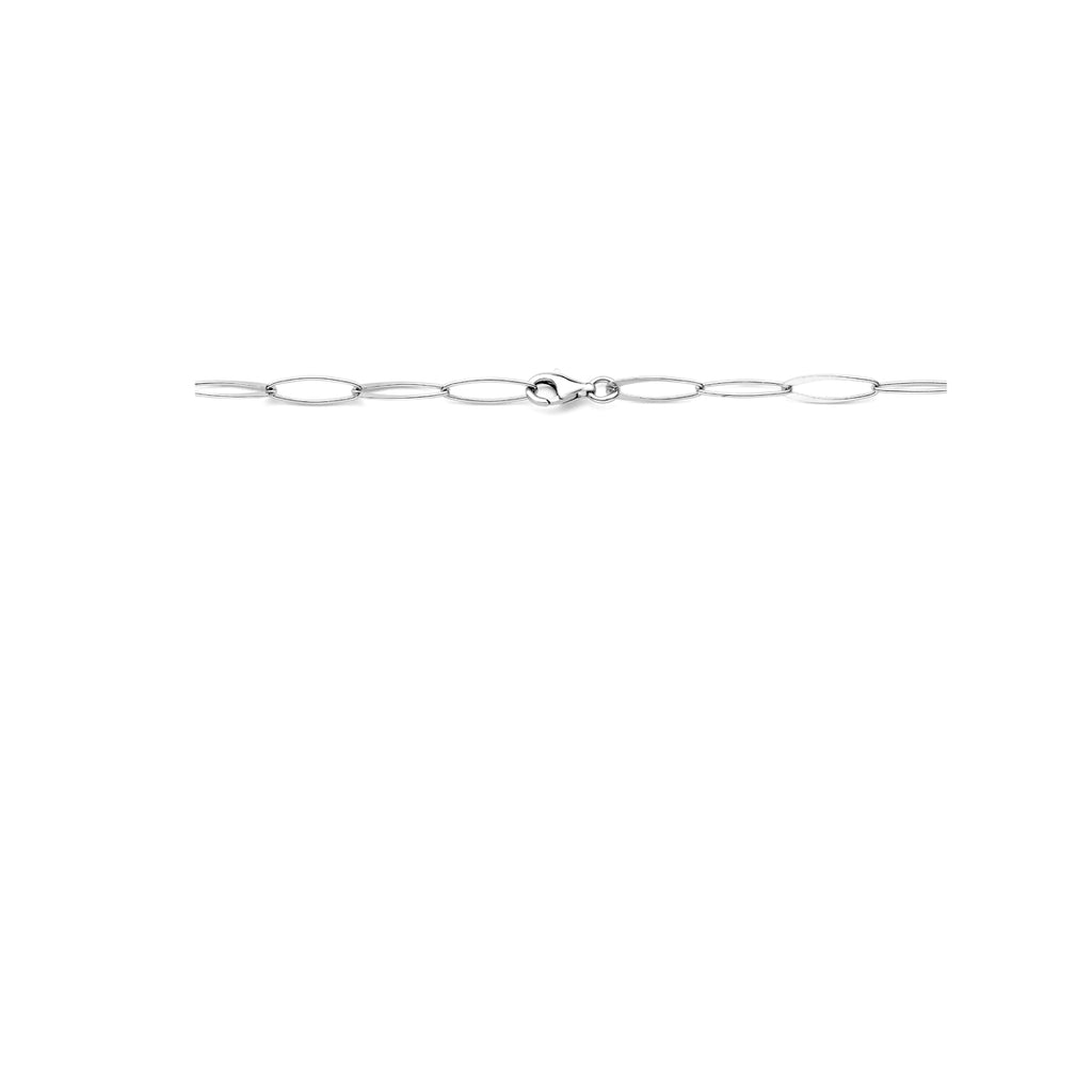 collier anker 6 mm 45 cm zilver gerhodineerd