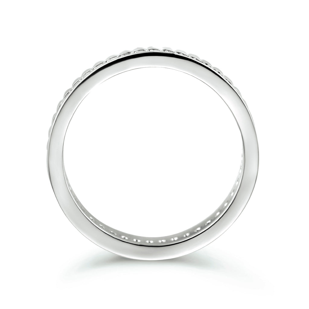 Ring Zirkonia Silber rhodiniert