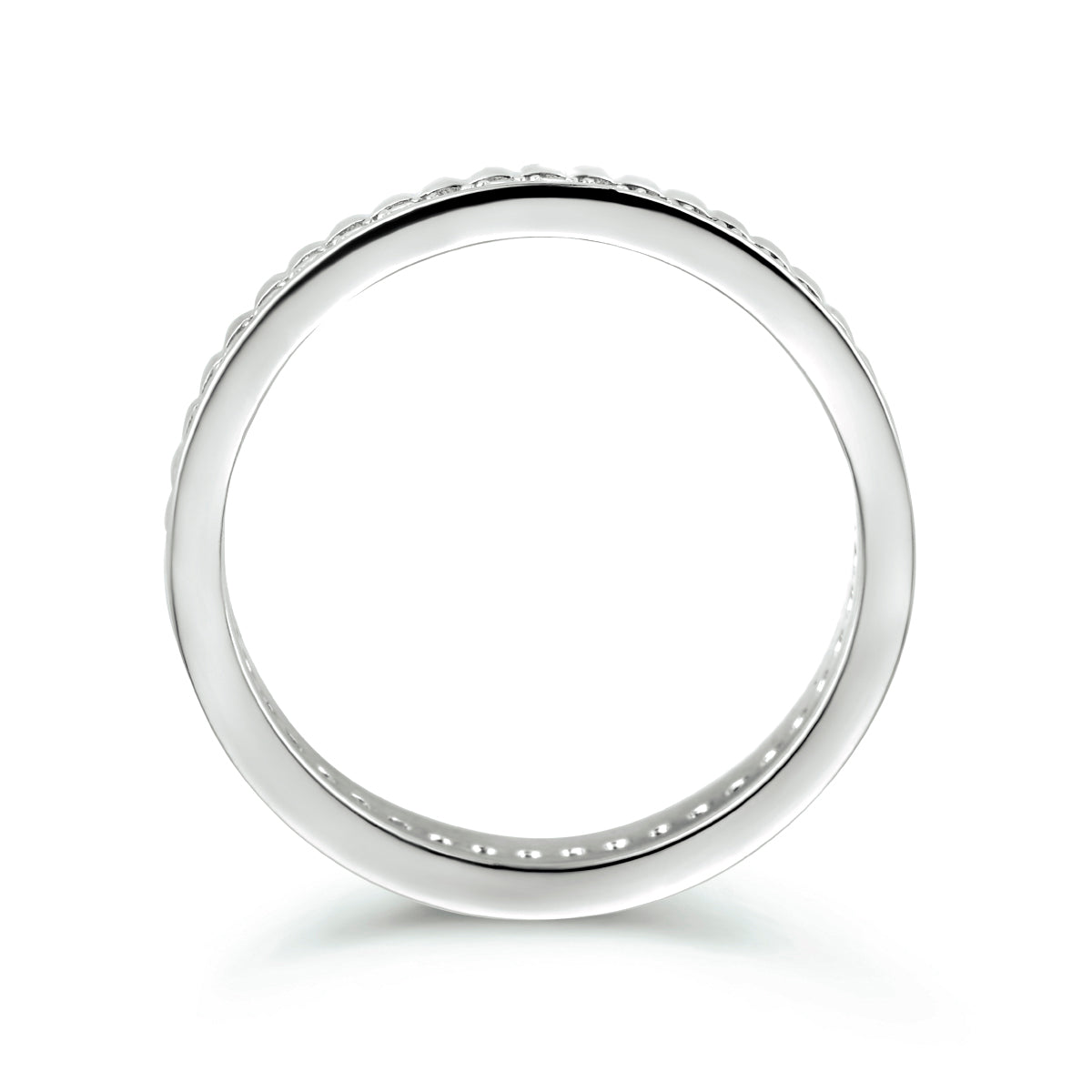 Ring Zirkonia Silber rhodiniert