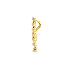 hanger diamant 0.09ct h si 17 mm 14K geelgoud - ruit