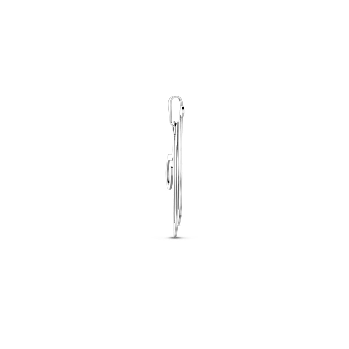 hanger letter zilver gerhodineerd