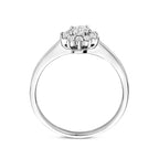 Ring Zirkonia Silber rhodiniert