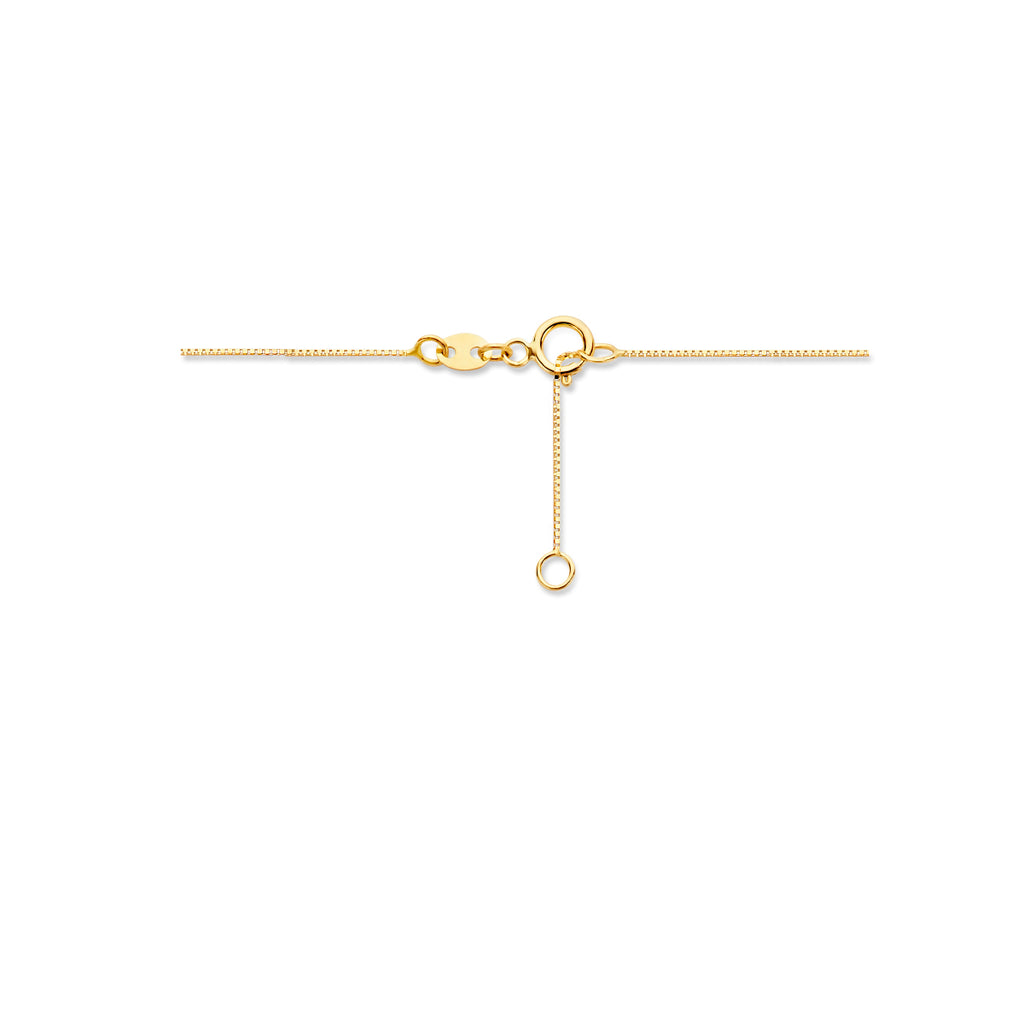 collier bol 0,5 mm 40 + 1,5 cm 14K geelgoud