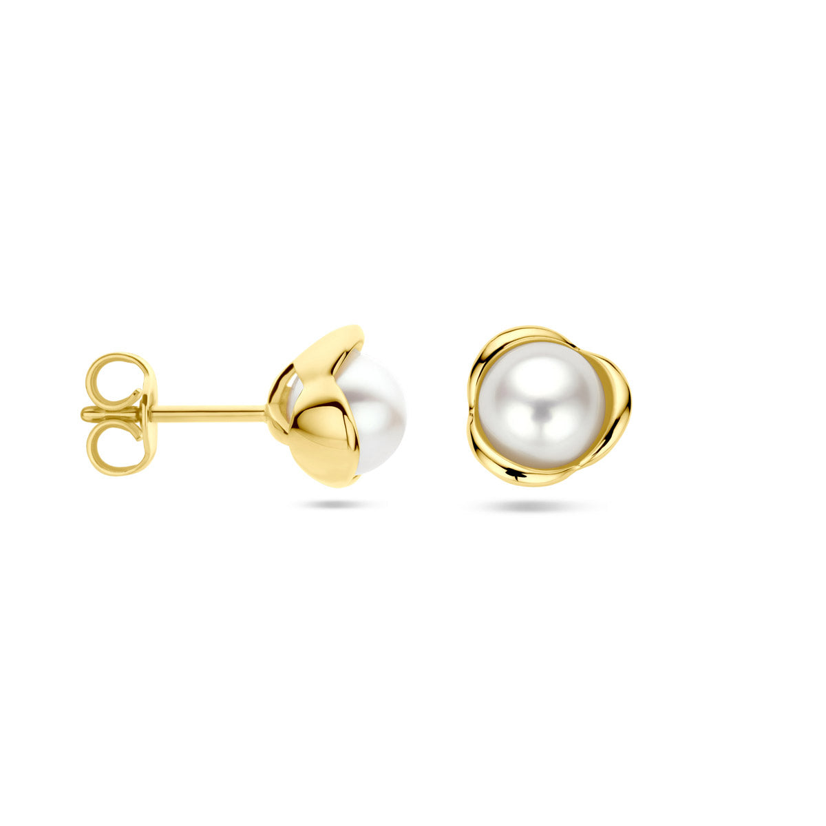 oorknoppen parel 14K geelgoud
