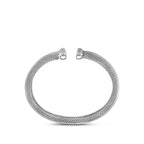 klemband zirkonia 13 mm zilver gerhodineerd
