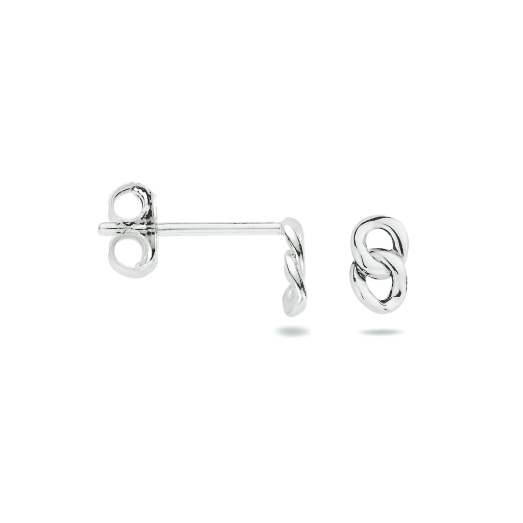 oorhangers schakel zilver gerhodineerd