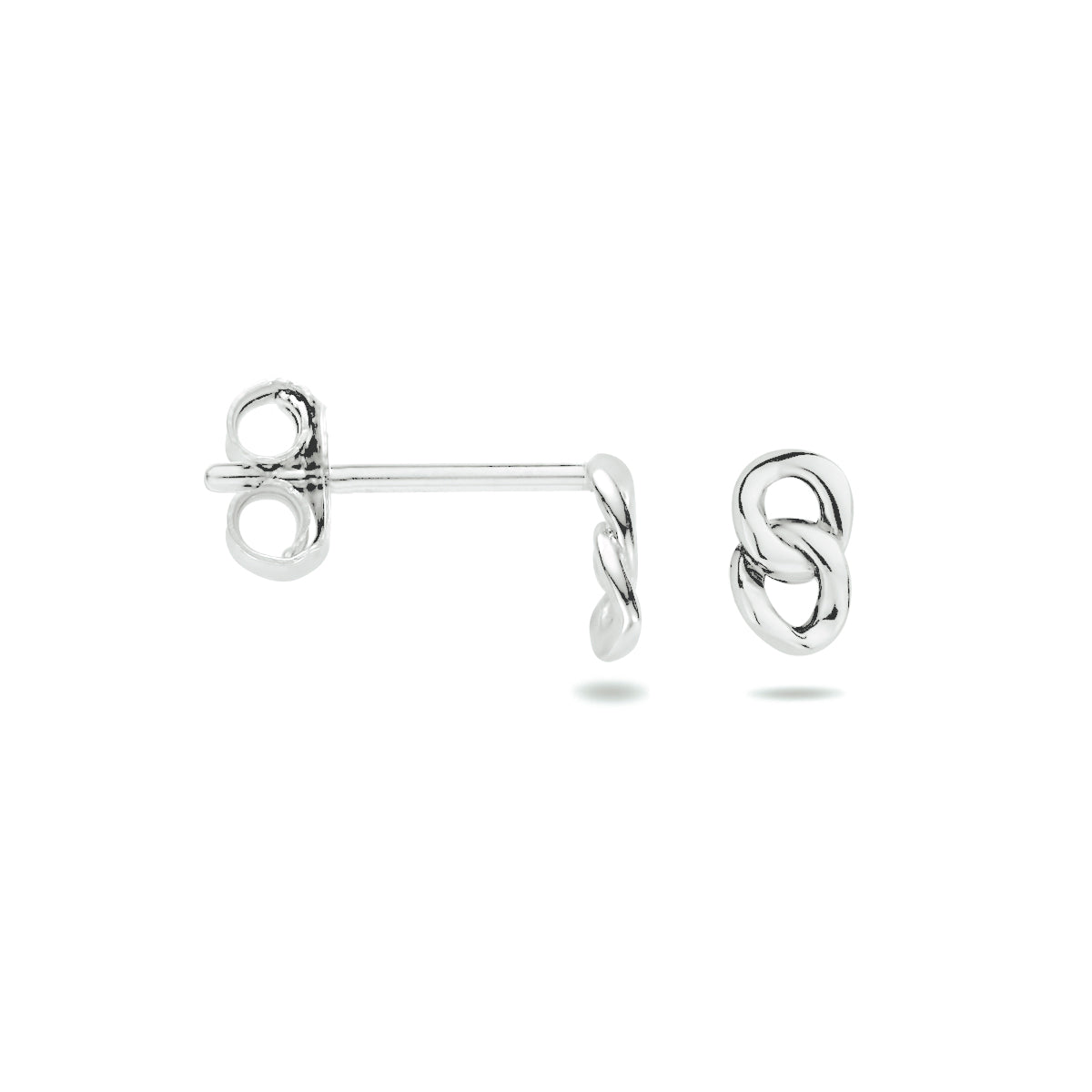 oorhangers schakel zilver gerhodineerd