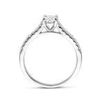 Ring Zirkonia Silber rhodiniert