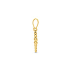 9k hanger hartje bolletjes 11,5 mm 9K geel - rondje,bolletje,ringetje,draad