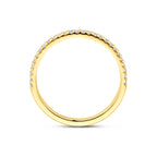 ring lab grown diamant 0.15ct h si 14K geelgoud