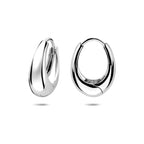 klapoorringen 20 mm zilver gerhodineerd