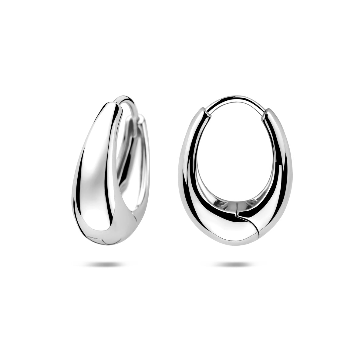 klapoorringen 20 mm zilver gerhodineerd