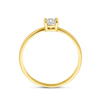 Ring Zirkonia 14K Gelbgold