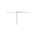Halskette Perlen Barock 70 + 5 cm Silber rhodiniert