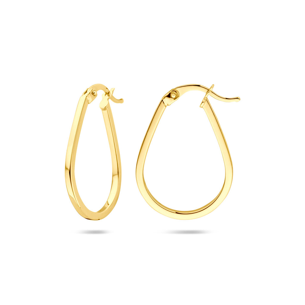 Ohrringe 25 mm 14K Gelbgold