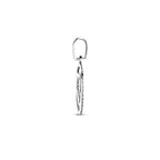 hanger hartjes gediamanteerd 12,5 mm zilver gerhodineerd