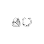 klapoorringen 15 mm zilver gerhodineerd