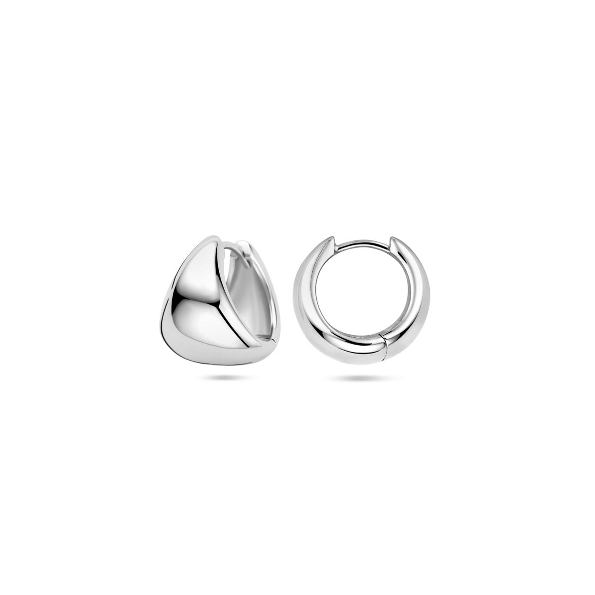 klapoorringen 15 mm zilver gerhodineerd