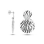 oorhangers reli��f zilver gerhodineerd