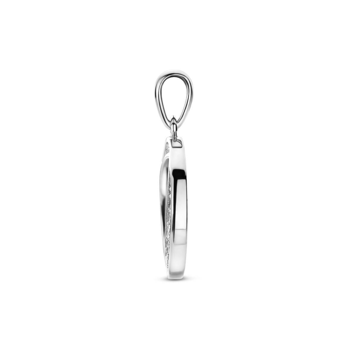 hanger zirkonia 23 mm zilver gerhodineerd