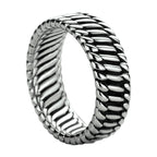 ring oxi zilver geoxideerd
