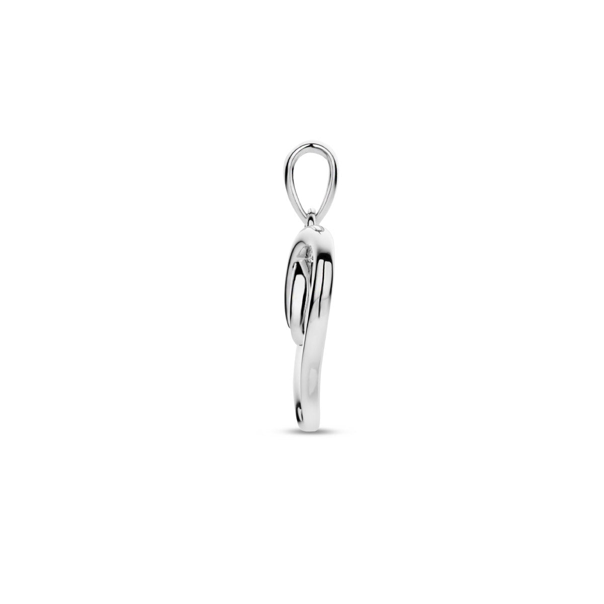 hanger hart zirkonia zilver gerhodineerd