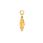 hanger citrien 14K geelgoud