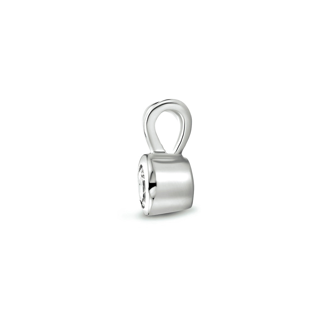 hanger zirkonia 11 mm zilver gerhodineerd