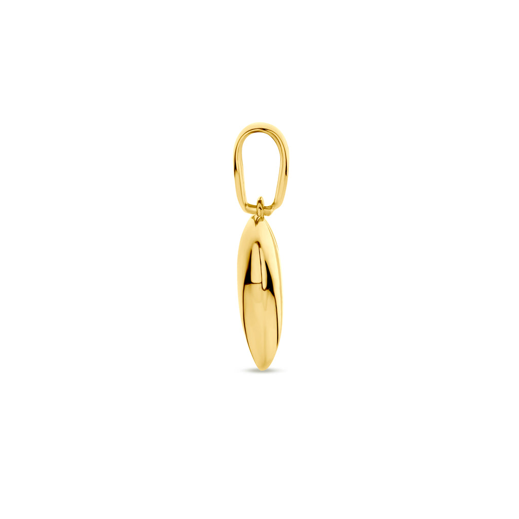 hanger hartje 16 mm 14K geelgoud