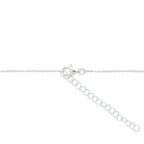 Halskette Kleeblatt 1,3 mm 40 + 5 cm Silber rhodiniert