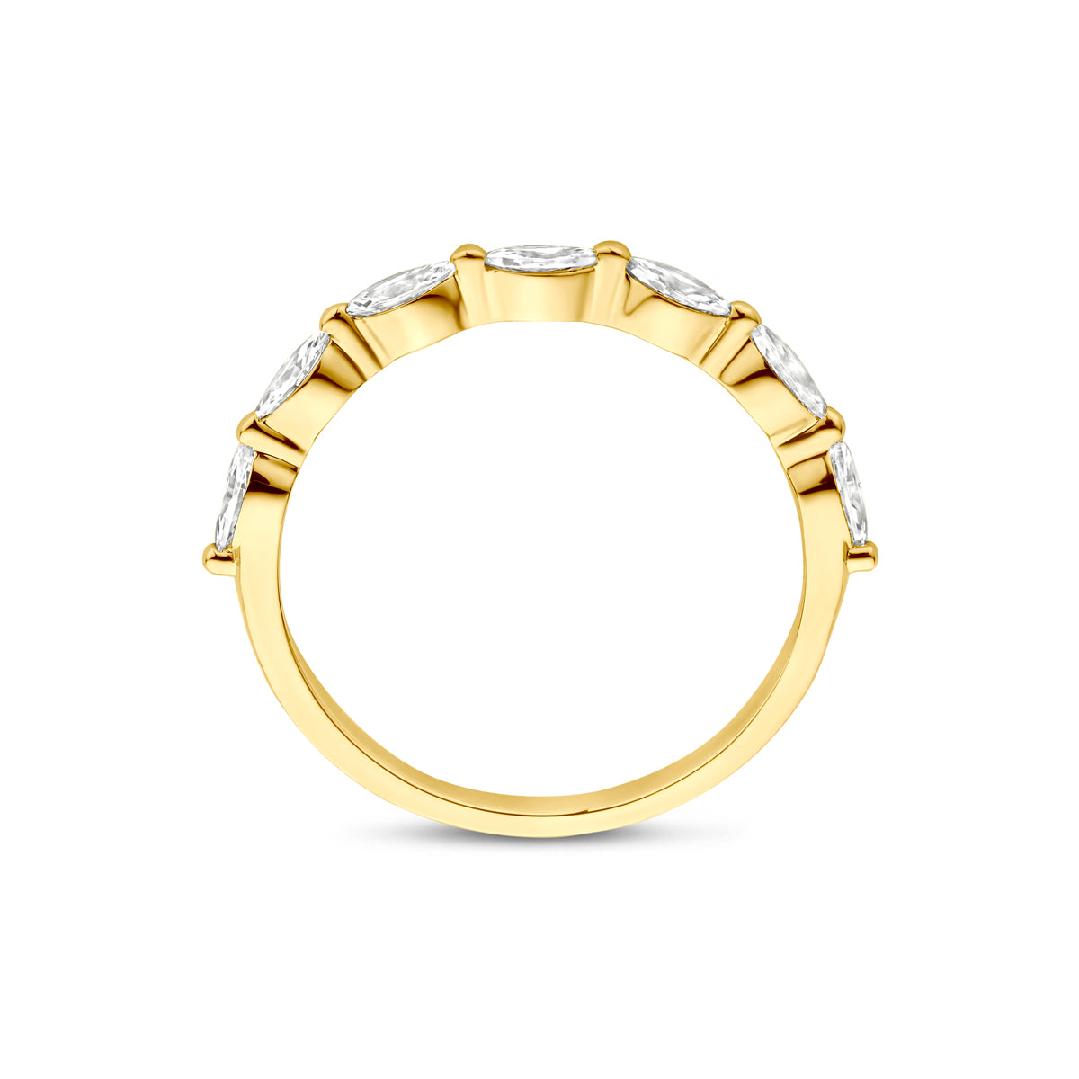 Ring Zirkonia 14K Gelbgold