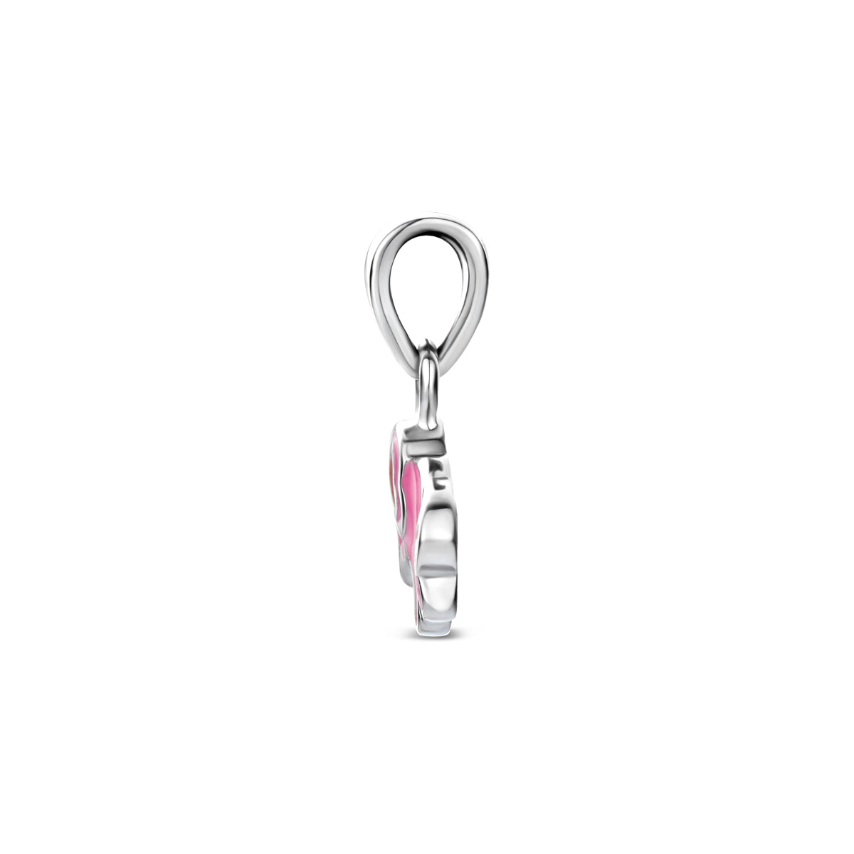 hanger olifant emaille zilver gerhodineerd