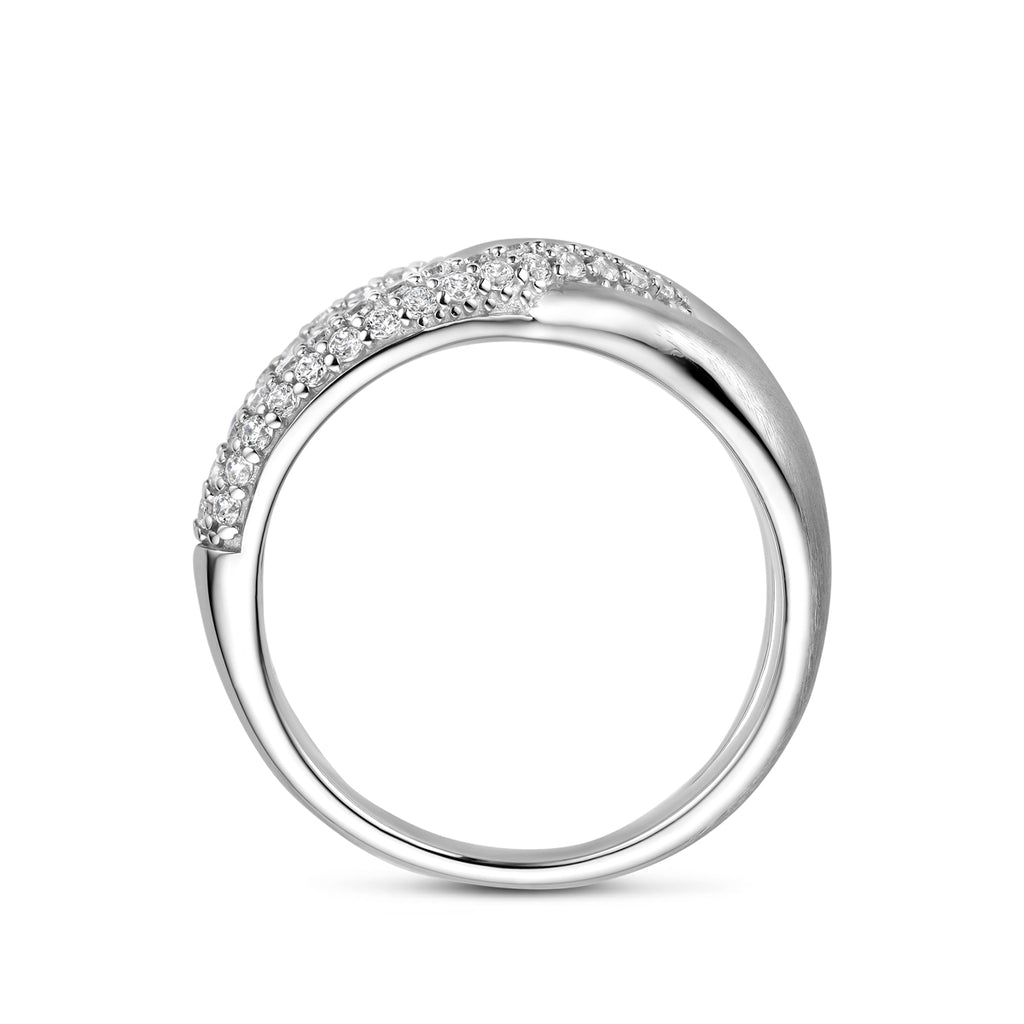ring zirkonia zilver gerhodineerd