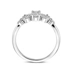 ring zirkonia zilver gerhodineerd