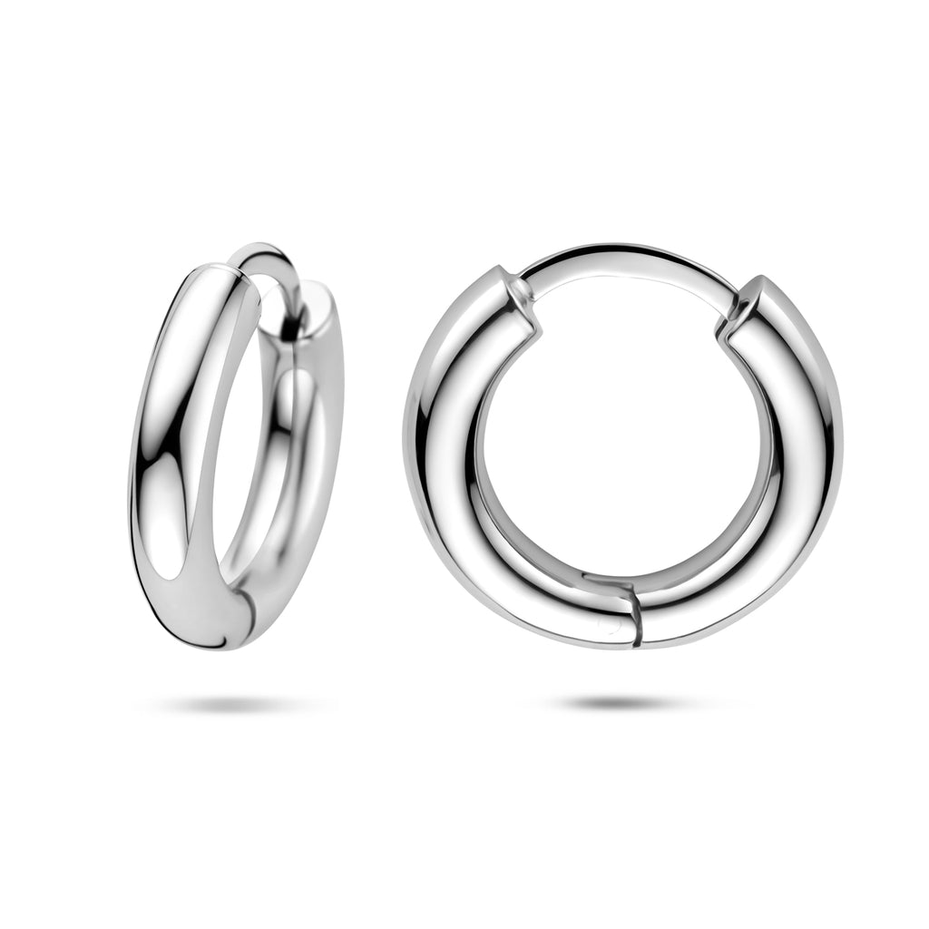 Creolen Rohr 3,5 mm Silber rhodiniert
