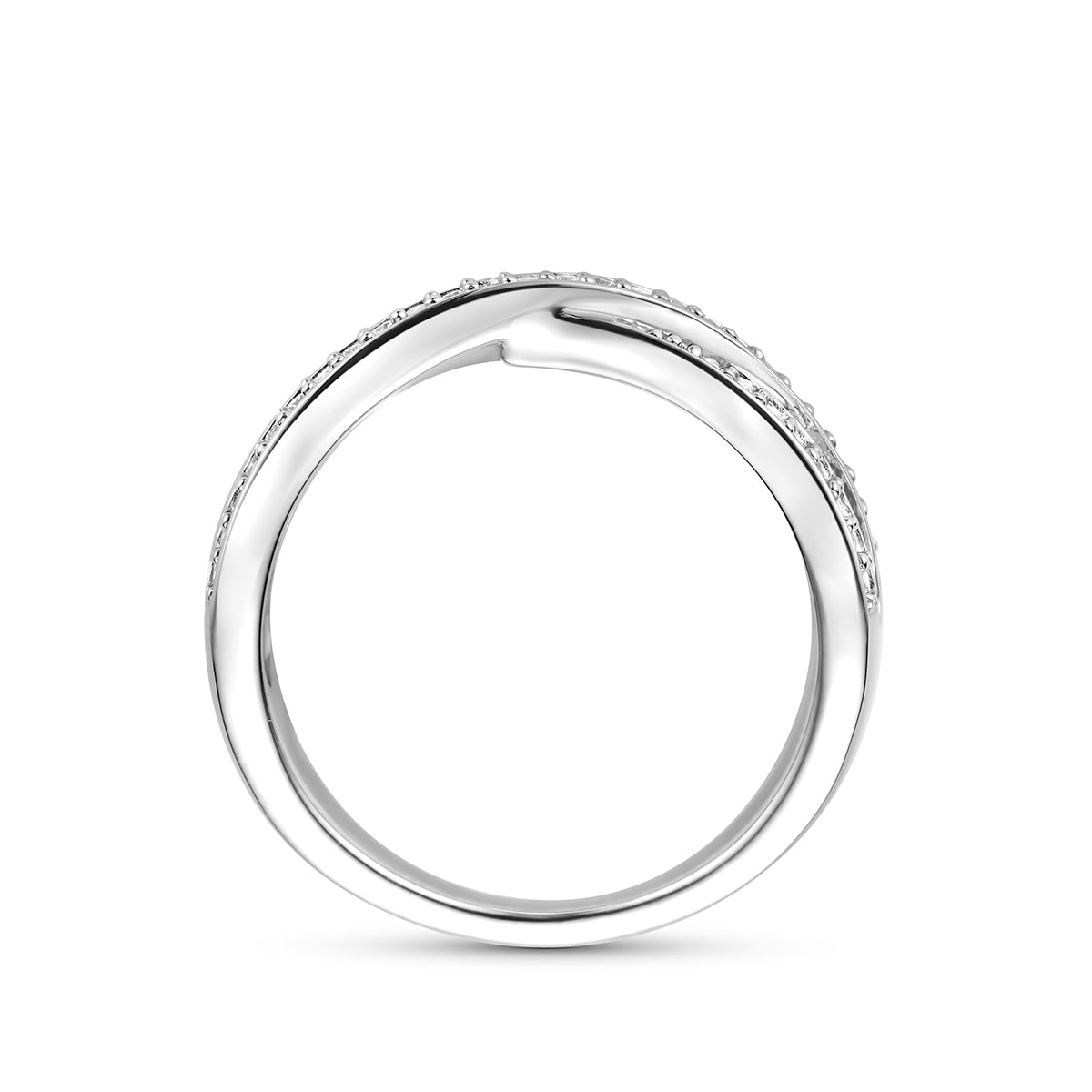 ring zirkonia zilver gerhodineerd