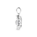 hanger zirkonia 20 mm zilver gerhodineerd
