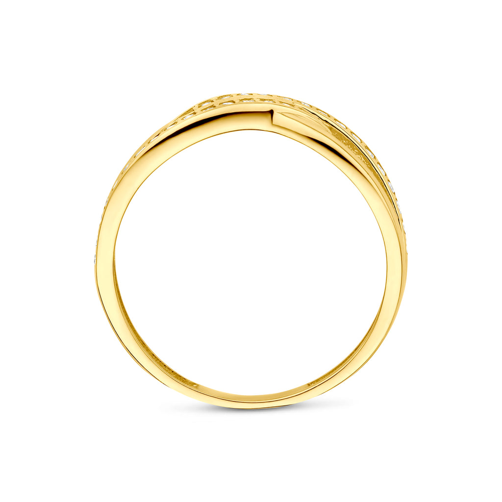 9k ring zirkonia 9K geel