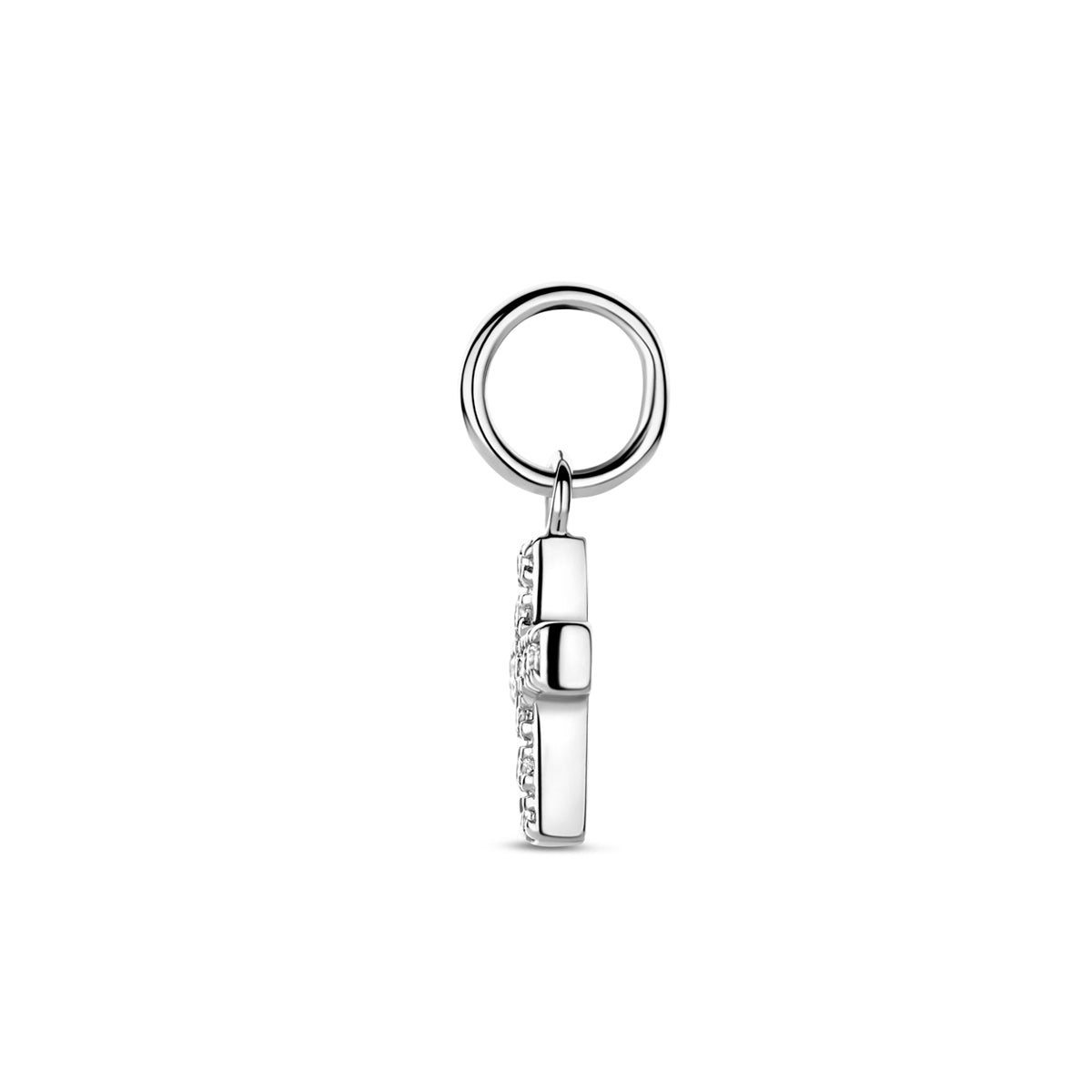 Anhänger Kreuz Zirkonia 15,5 mm Silber rhodiniert