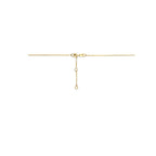 Halskette Rosette Zirkonia 40 - 42 - 44 cm 14K Gelbgold