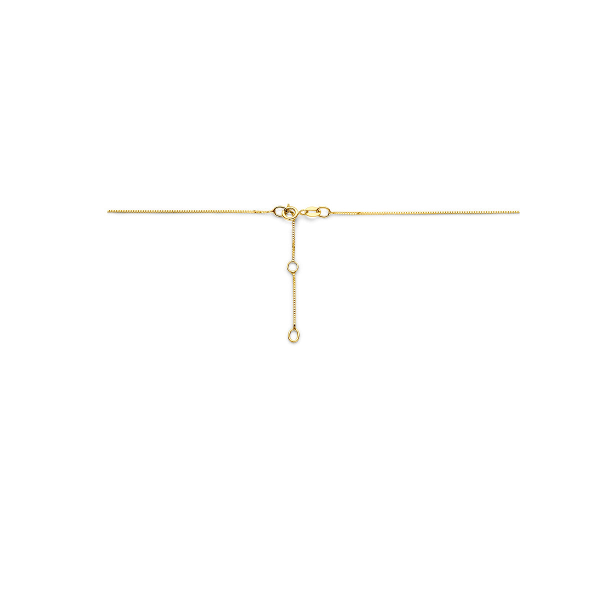 Halskette Rosette Zirkonia 40 - 42 - 44 cm 14K Gelbgold
