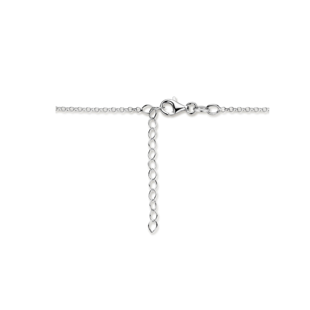 Halskette Schlange 41 + 4 cm Silber rhodiniert