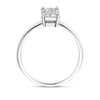 Ring Zirkonia Silber rhodiniert