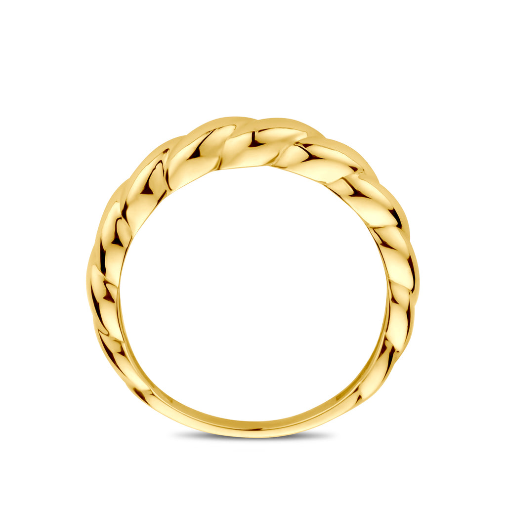 ring gedraaid 14K geelgoud - gedraaid