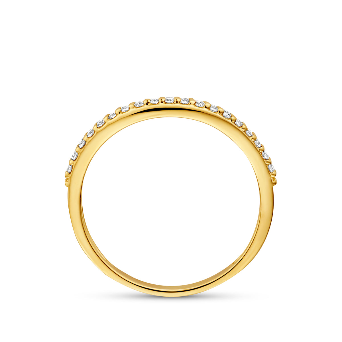 ring lab grown diamant 0.19ct g vs 14K geelgoud