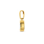 Anhänger Zirkonia 14 mm 14K Gelbgold